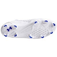 Under Armour Men's Yard MT 3.0 TPU Molded Baseball Cleats, White/Royal
