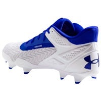 Under Armour Men's Yard MT 3.0 TPU Molded Baseball Cleats, White/Royal