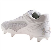 Under Armour Men's Yard MT 3.0 TPU Molded Baseball Cleats, White/Silver