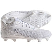 Under Armour Men's Yard MT 3.0 TPU Molded Baseball Cleats, White/Silver