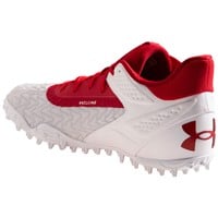 Under Armour Men's Yard 3.0 Baseball Turf Shoes, White/Red