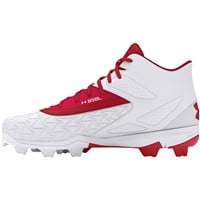 Under Armour Men's Leadoff 3.0 Mid Molded Baseball Cleats, Red