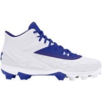 Under Armour Men's Leadoff 3.0 Mid Molded Baseball Cleats, Royal