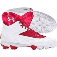 Under Armour Men's Leadoff 3.0 Mid Molded Baseball Cleats, Red