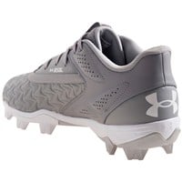 Under Armour Men's Leadoff Low RM 3.0 Molded Baseball Cleats, Grey