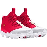 Under Armour Men's Harper 9 RM Molded Baseball Cleats, Red