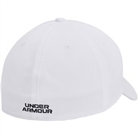 Under Armour Blitzing Baseball Hat, White/Black