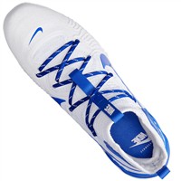 NIKE Men's Alpha Huarache NXT Metal Baseball Cleats, White/Royal