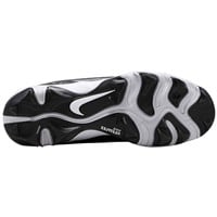 NIKE Youth Alpha Huarache 4 Keystone Molded Cleats, Black/White/Grey