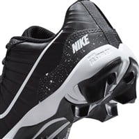 NIKE Youth Alpha Huarache 4 Keystone Molded Cleats, Black/White/Grey