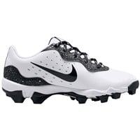 NIKE Youth Alpha Huarache 4 Keystone Molded Cleats, White/Black