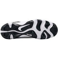 NIKE Youth Alpha Huarache 4 Keystone Molded Cleats, White/Black