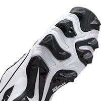 NIKE Youth Alpha Huarache 4 Keystone Molded Cleats, White/Black