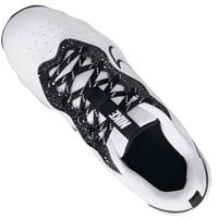 NIKE Youth Alpha Huarache 4 Keystone Molded Cleats, White/Black