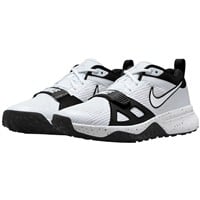 NIKE Men's Air Zoom Diamond Elite Baseball Turf Shoes, White/Black