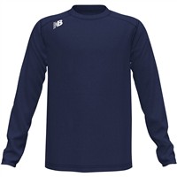 New Balance Youth Tech Long Sleeve Baseball T-Shirt, Navy