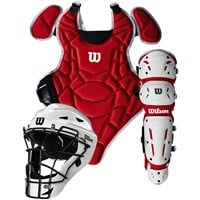 Wilson Youth EZ Gear 2 Catcher's Set, Scarlet