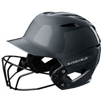 Evoshield XVT 2.0 Batting Helmet w/Facemask, Charcoal