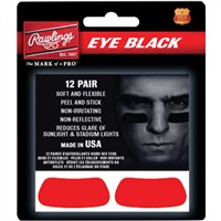 Rawlings Eye Black Stickers - 12 Pack, z-red-v