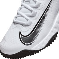 NIKE Womens Alpha Huarache Elite 4 Softball Turf Shoes, White/Black