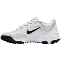 NIKE Womens Alpha Huarache Elite 4 Softball Turf Shoes, White/Black