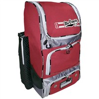 No Errors Top Pick II Bat Pack, Red/Silver