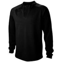 Evoshield Men's 6-4-3 Baseball Henley Sweatshirt, Black