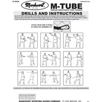 Markwort Baseball Medium Resistance Tube Trainer Band, 2-z