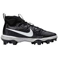 NIKE Men's Alpha Hurache NXT MCS Molded Baseball Cleats, Black/White/Grey