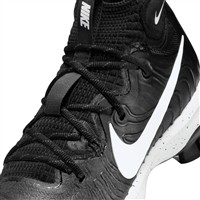 NIKE Men's Alpha Hurache NXT MCS Molded Baseball Cleats, Black/White/Grey