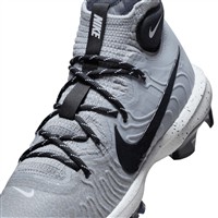 NIKE Men's Alpha Hurache NXT MCS Molded Baseball Cleats, Grey/White