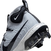 NIKE Men's Alpha Hurache NXT MCS Molded Baseball Cleats, Grey/White