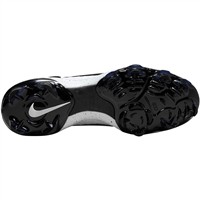 NIKE Men's Alpha Hurache NXT MCS Molded Baseball Cleats, White/Black