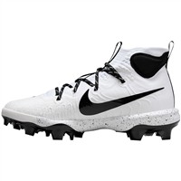 NIKE Men's Alpha Hurache NXT MCS Molded Baseball Cleats, White/Black