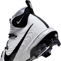 NIKE Men's Alpha Hurache NXT MCS Molded Baseball Cleats, White/Black
