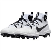 NIKE Men's Alpha Hurache NXT MCS Molded Baseball Cleats, White/Black