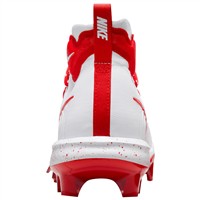 NIKE Men's Alpha Hurache NXT MCS Molded Baseball Cleats, White/Red