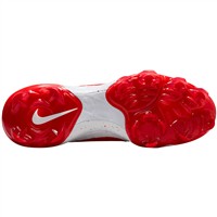 NIKE Men's Alpha Hurache NXT MCS Molded Baseball Cleats, White/Red