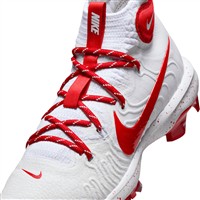 NIKE Men's Alpha Hurache NXT MCS Molded Baseball Cleats, White/Red