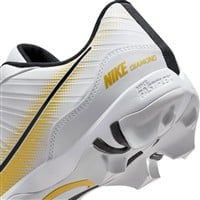 NIKE Mens Alpha Hurache Keystone Low Molded Baseball Cleats, White/Gold