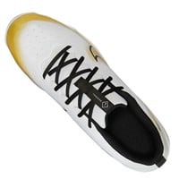 NIKE Mens Alpha Hurache Keystone Low Molded Baseball Cleats, White/Gold