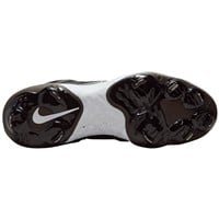 NIKE Alpha Huarache Elite 4 Mid Metal Baseball Cleats, Black/White/Grey