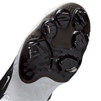 NIKE Alpha Huarache Elite 4 Mid Metal Baseball Cleats, Black/White/Grey