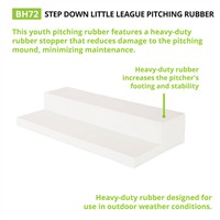Champion Sports Youth Pro Step Down Pitchers Rubber, 3-z