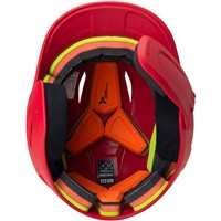 Easton Pro Max Batting Helmet w/Universal Jaw Guard, Red