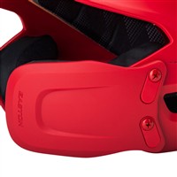 Easton Pro Max Batting Helmet w/Universal Jaw Guard, Red