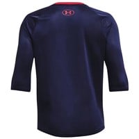 Under Armour Youth Utility 3/4 Sleeve Baseball Shirt, White/Navy