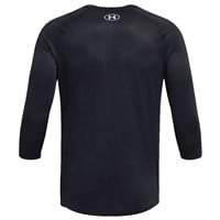 Under Armour Men's Utility 3/4 Sleeve Baseball Shirt, Grey/Black
