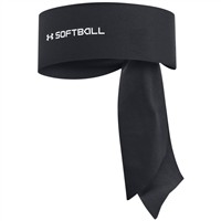 Under Armour Women's Softball Tie Headband, Black