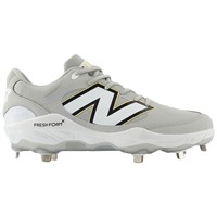 New Balance Mens 3000V7 Metal Baseball Cleats, Grey/White